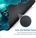Desk Mat, Mouse Pad with Wrist Rest, 4-in-1 Large Mouse Pads for Desk, Ergonomic Mouse Pad and Keyboard Wrist Rest Gaming Keyboard Mat for Office,Cool Skulls - Image 3