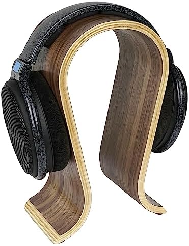 Linkidea Wooden Headphone Stand, Omega Headset Holder Desk Display Hanger for Over-Ear Gaming Headphones Compatible with Audio-Technica, Bose, AKG, Sennheiser, Beats, Sony - Image 2