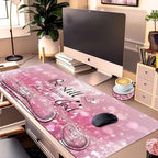 Large Gaming Mouse Pad Set 35.4 x 15.7 with Keyboard Wrist Rest, Wrist Support, and Coaster Memory Foam Smooth Desk Pad Mousepad for Home Office School - Christian Bible - Image 2