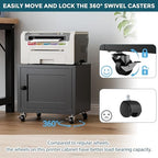 Small Printer Stand with Storage, Mobile Printer Cart for Home Office - Image 7