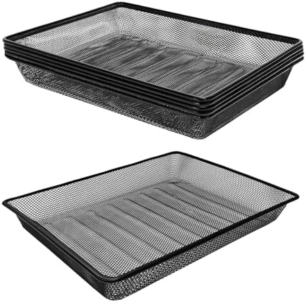 Metal Mesh Desk Organizer, 6 Pack, for Classroom by RHONZHAO