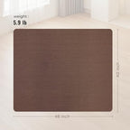 Office Chair Mat for Hard Floors,40"x48" Anti-Slip Waterproof Hardwood Floor Chair Mat,Heavy Duty Floor Protector Rolling Chairs for Home Office(Coffee) - Image 5