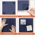 Cork Boards for Walls 48" x 36" Felt Board Alternative, 12 Pack Felt Wall Tiles Bulletin Board, Large Cork Board for Office Pin Board Tack Board Cork Boards - Image 5