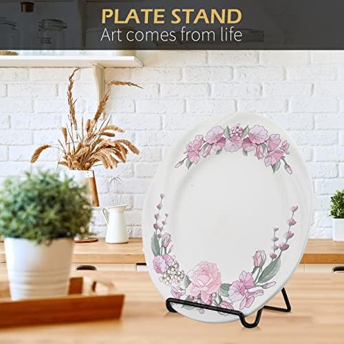 Kenning 24 Pack Book Stand, Foldable Picture Holders for Tables, 3.54'' X 5.12'' Metal Plate Stands for Display Photo Easel Cutting Board Record Frame Holder (Black) - Image 6