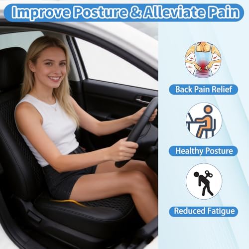 Wedge Seat Cushion Memory Foam Car Cushion for Long Driving - Image 3