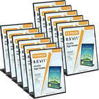 MaxGear Fall Resistant Acrylic Sign Holder 8.5 x 11 Inches 12 Pack by MaxGear