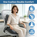 Memory Foam Seat Cushion with Back Support, One-Piece Design - Image 6