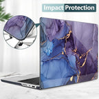 DONGKE Compatible with MacBook Pro 16 Inch Case (2026-2021 Release, M5 M4 M3 M2 M1 Pro/Max Chip), Plastic Hard Shell Cover with Keyboard Cover & Screen Protector for MacBook Pro 16", Abstract Marble - Image 5