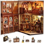 Cutefun Book Nook Kit, DIY Miniature Dollhouse Booknook for Adults by Cutefun