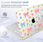 4-in-1 Hard Case for MacBook Neo 13 (A3404), Bow Ribbon & Flower - Image 6