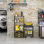 5 Tier Storage Racks Shelving, Heavy Steel Pantry Shelves, Adjustable Wire Shelving Rack, Suitable for Garage, Kitchen, Bathroom, Office, 21" W x 11.4" D x 59" H, Black - Image 4