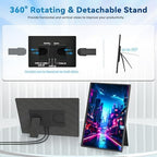 16" Portable Monitor Laptop Screen Extender 1200P FHD Travel Gaming Monitor - Image 3