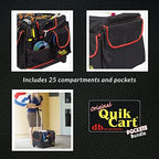 dbest Products Quik Cart Pockets Bundle - 25 Pocket - Black & Red - Image 2