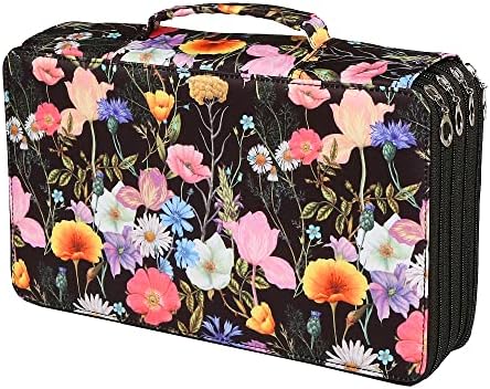 300 Slots Pencil Case 4-Layer Zipped Holder w/Handle by Lbxgap
