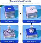 3D Calendar 2027, Desk Time Piece Calendar 2027,Tear-Away 3D Paper Art Notepad w LED Lights,Creative 3D Memo Artsy Pad Calendars, DIY Paper Carving Gift (Porcelain) - Image 4