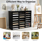24-Slot Literature Organizer, Desktop File Holder Office Mailbox Sorter - Image 7