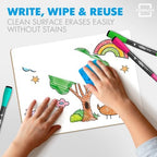 SCRIBBLEDO 12 Pack Small Dry Erase Boards 9x12 with 12 Erasers for Students - Image 4