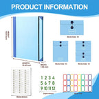 Important Document Organizer,Folders for Documents,Bound Expanding File for Important Papers/Passports/Birth Certificates, Document Holder for Home Records, Legal and Medical Papers (Blue) - Image 2
