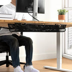 Under Desk Cable Management - Breathable & Fire Retardant Mesh - Flexible Tray - Easy Installation - Adjustable Straps - Image 7