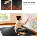 Kuyal Chair mat for Hardwood Floor, 46 x 60 inches Rectangle Floor Mats - Image 5