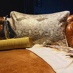 The HomeCentric Decorative Gold 12"x24" (30x60 cm) Oblong Chair Pillow Case, Faux Leather Beaded Pattern Bed Pillow Cover, Animal Pattern Modern Style - Animal Bling - Image 3
