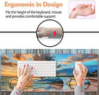 Ergonomic Keyboard Wrist Rest & Mouse Pad Wrist Rest Set, Large XXL Gaming Desk Mat 31.5"x 11.8", Non-Slip Base, Memory Foam, Easy Typing Pain Relief for Office & Home, Bible Verses Proverbs 31:25 - Image 6
