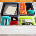 Three by Three Seattle Recycled Felt Storage Bins, Set of 8 – Multicolor - Image 7