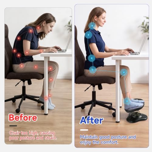 Under Desk Footrest, 11.4" x 7.9" Foot Rest for Desk (Black) - Image 5