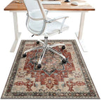 48"x72" Office Chair Mat for Hardwood Floor, Non-Slip Washable Annatto by BESBLEE