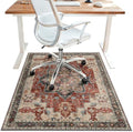 30"x48" Office Chair Mat for Hardwood Floor, Non-Slip Washable Annatto by BESBLEE
