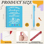 Resurhang 24 Sets Housekeeper Week Appreciation Gifts Housekeepers Cleaning Design Notebook with Pen in Holder and Sticky Note Notepad Index Tab Team Inspirational Gift for Housekeeping Employee - Image 3