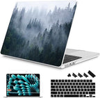 Mektron for 2026/2025/2024/2023 MacBook Air 15 INCH M5 A3448 /M4 A3241 /M3 A3114 /M2 A2941 Case, Printed Plastic Hard Shell Cover with 15.3" Liquid Retina Display Touch ID, Fir Forest by Mektron