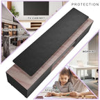 Vyaaa 70.8"x15.7" PU Leather & Cork Large Desk Mat (Black) - XXL Extended Mouse pad, Reversible Desk Protector, Non-Slip Computer Desk pad for Office, Gaming, Home - Image 4