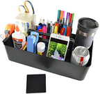 -Large Portable Caddy, DIY Dividers, 8 Compartments, School Office Supplies Home Business Organizer,Portable Basket with Handle Storage Organizer Modern Made in USA (3 PACK, Black) - Image 6