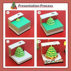 3D Calendar 2027,Time Piece Calendar 2027,Christmas tree 3D Art Notepad Calendars,3D Memo Pad,Tear Away Calendars,Christmas Gift,New Year Gift (Green Christmas tree) - Image 6