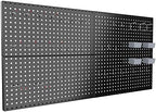 Pegboard Smith 4x2ft Metal Pegboard Kit for Tools Storage, Black Pegboard Wall Organizer with Hooks and Pegboard Bins - Image 7