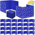 Blue 24-Pack Desk Dividers for Students, Waterproof Plastic Study Carrel Divider, Durable Testing Dividers for Classroom Teacher Supplies, Easy to Clean Privacy Shield Folder Boards for Student Desk by Ubenic