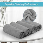 HOMEXCEL Grey Microfiber Cleaning Cloth 600 Pack, Microfiber Towel for Cars, Lint Free, Scratch-Free, Highly Absorbent, and Cleaning Rags for House, Window and Glass, Cars, TV Screen 11.5 X11.5 inch - Image 3