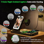 Dual Phone Foldable Wireless Charging Station for Apple, Couple&Family Use - Image 4