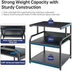 Fannova 25.6"x23.6" Extra Large Printer Stand with Adjustable Storage Shelf - Image 3