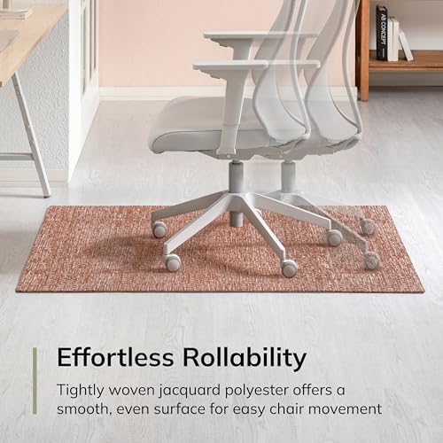 Anji Mountain 48" x 36" Rug'd Office Chair Mat for Carpet & Hardwood Floor - Image 5