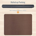 Office Chair Mat for Hard Floors,48"x55" Anti-Slip Waterproof Hardwood Floor Chair Mat,Heavy Duty Floor Protector Rolling Chairs for Home Office(Coffee) - Image 6