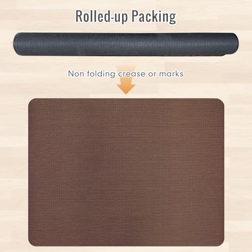 Office Chair Mat for Hard Floors,40"x48" Anti-Slip Waterproof Hardwood Floor Chair Mat,Heavy Duty Floor Protector Rolling Chairs for Home Office(Coffee) - Image 6
