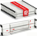 12 Pack Drawer Dividers for Clothes, 3.75" High, 10.83-20.08'' Adjustable by Unknown