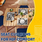 AAAAAcessories Chair Cushions for Dining Chairs, 17 x 16 x 2 in, Set of 6 - Image 7