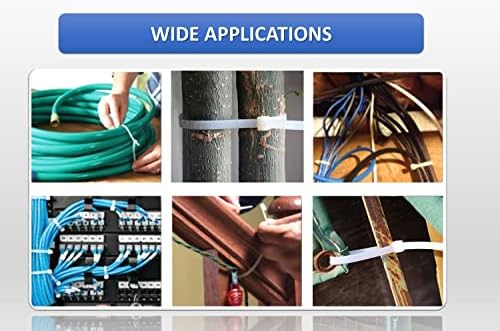 Kable Kontrol Cable Zip Ties, 36 Inch, 1000 Pcs, 50lbs Test, Natural White - Image 6