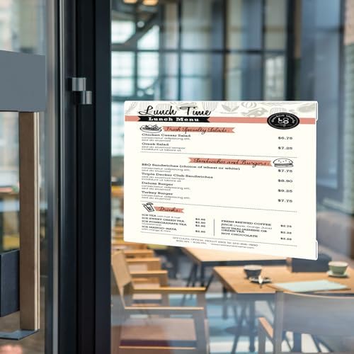 EHWINE Acrylic Sign Holder 11 x 17 Wall Mount with Tape, Horizontal, 8 Pack - Image 7