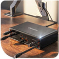8-in-1 Retractable Charging Station for Multiple Devices, USB-C GaN Hub by SPGUARD
