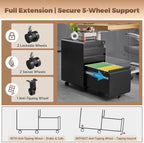 Approgreent Lockable 3 Drawer File Cabinets for Home Office - Image 5