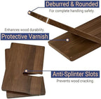 Solid Wooden Book Stand 16" x 9.5" x 6" Extra Large Display Stand - Image 4